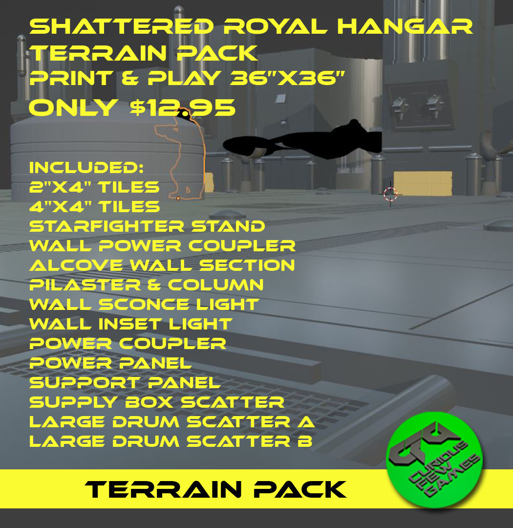 Shattered Royal Hangar Terrain Pack